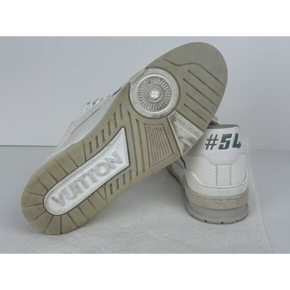 Louis Vuitton LV Trainer White Leather Men's Sneakers Size 9 - Picture 8 of 12